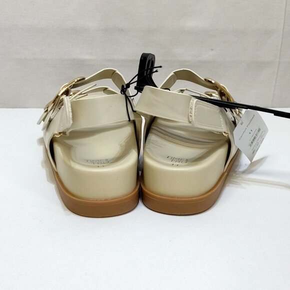 Time And Tru Dad Buckle Slingback Sandal Size 11 Bone Color Adjustable Strap NWT - Picture 6 of 8